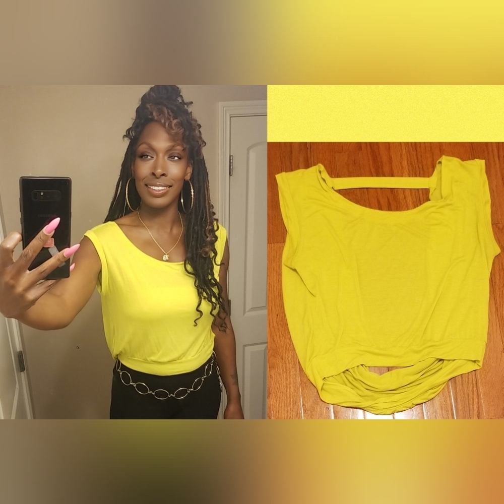 Lime Green crop top size L